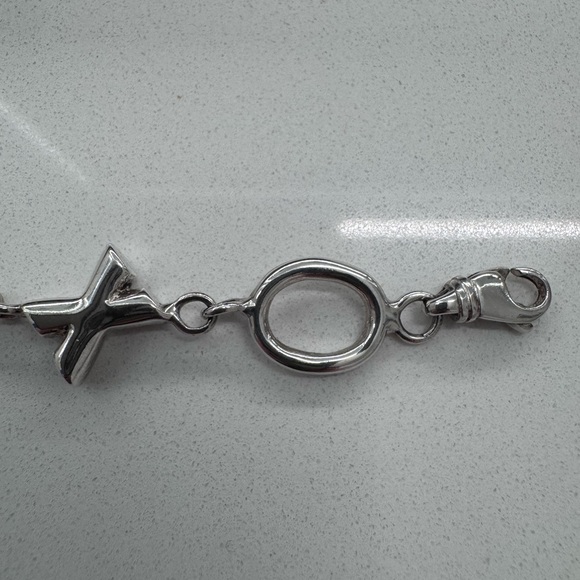 Vintage XO Sterling Silver Bracelet - Picture 7 of 7